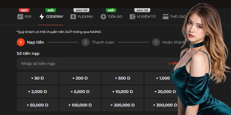 Nạp rút tiền tại nhà cái siêu tốc, đơn giản và cực kỳ an toàn